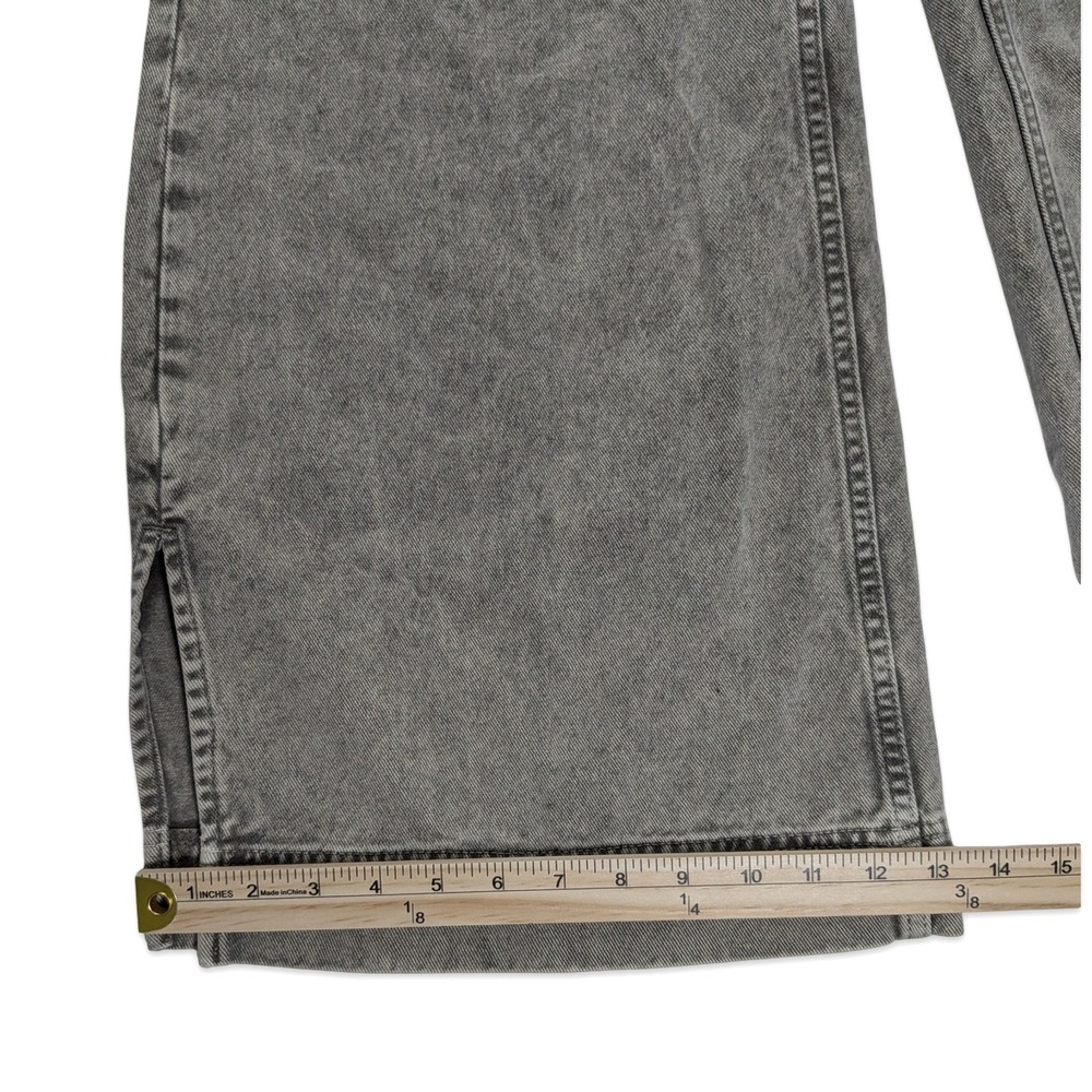 TOCCIN Eileen Wide Leg Denim Pants Desert Gray Side Slit Size 2 NWT $395 - Picture 14 of 14